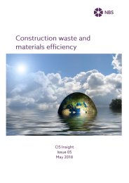 Construction waste and materials efficiency