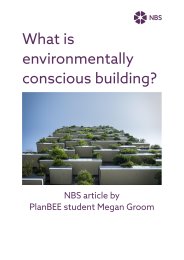 What is environmentally conscious building?