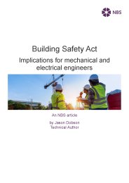 Building Safety Act - implications for mechanical and electrical engineers