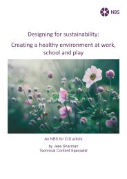Designing for sustainability: Creating a healthy environment at work, school and play