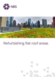 Refurbishing flat roof areas