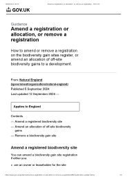 Amend a registration or allocation, or remove a registration