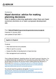 Hazel dormice: advice for making planning decisions