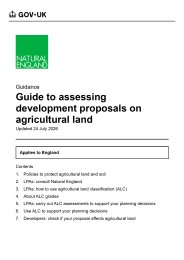 Guide to assessing development proposals on agricultural land