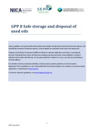 Safe storage and disposal of used oils