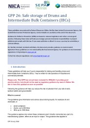 Safe storage - drums and intermediate bulk containers