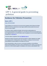 General guide to preventing pollution