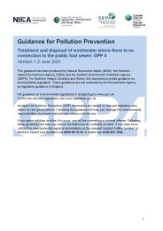 Treatment and disposal of wastewater where there is no connection to the public foul sewer