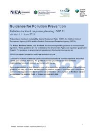 Pollution incident response planning
