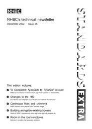 NHBC Technical newsletter - December 2002