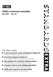 NHBC Technical newsletter - April 2003