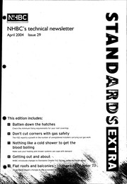 NHBC Technical newsletter - April 2004