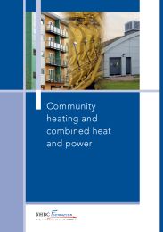 Community heating and combined heat and power