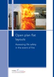 Open plan flat layouts - assessing life safety in the event of fire