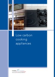 Low carbon cooking appliances