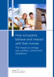 How occupants behave and interact with their homes - the impact on energy use, comfort, control and satisfaction