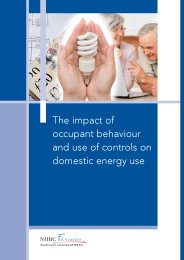Impact of occupant behaviour and use of controls on domestic energy use