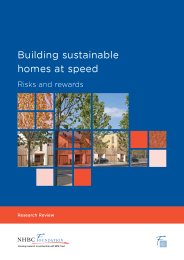 Building sustainable homes at speed - risks and rewards