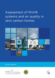 Assessment of MVHR systems and air quality in zero carbon homes