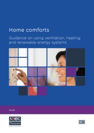 Home comforts - guidance on using ventilation, heating and renewable energy systems