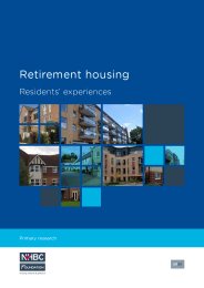 Retirement housing - residents' experiences