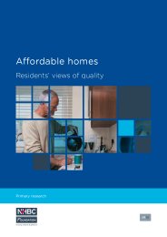 Affordable housing - residents' views of quality