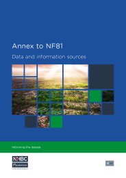 Annex to NF81. Data and information sources