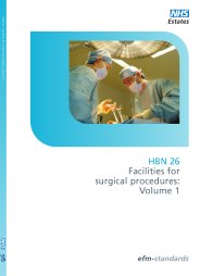 Facilities for surgical procedures. Volume 1