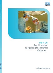 Facilities for surgical procedures. Volume 1