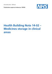 Medicines storage in clinical areas
