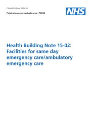 Facilities for same day emergency care/ambulatory emergency care