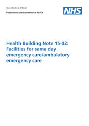 Facilities for same day emergency care/ambulatory emergency care
