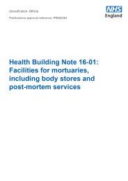 Facilities for mortuaries, including body stores and post-mortem services