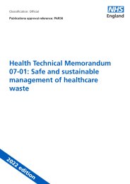 Safe and sustainable management of healthcare waste