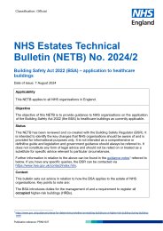 Building Safety Act 2022 (BSA) - application to healthcare buildings