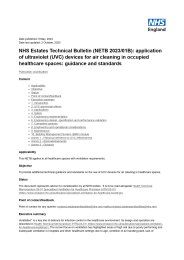 Application of ultraviolet (UVC) devices for air cleaning in occupied healthcare spaces: guidance and standards