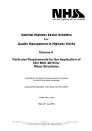 Particular requirements for the application of ISO 9001:2015 for minor structures. July 2016 Issue 1 [9001:2015]