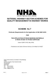 Particular requirements for the application of ISO 9001:2015 for the application of road marking materials and road studs to paved surfaces. Issue 5 [9001:2015], May 2020