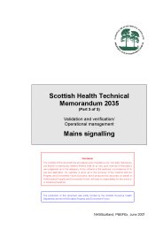Validation and verification/operational management. Mains signalling
