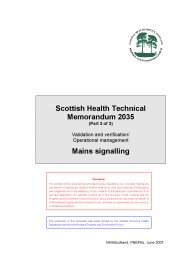 Validation and verification/operational management. Mains signalling