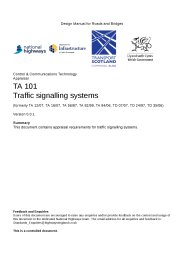 Traffic signalling systems (formerly TA 12/07, TA 16/07, TA 56/87, TA 82/99, TA 84/06, TD 07/07, TD 24/97, TD 35/06)