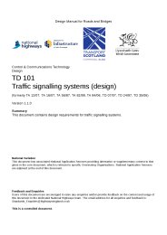 Traffic signalling systems (design) (formerly TA 12/07, TA 16/07, TA 56/87, TA 82/99, TA 84/06, TD 07/07, TD 24/97, TD 35/06). Version 1.1.0