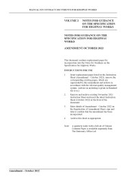 Notes for guidance on the specification for highway works. (March 1998 incorporating amendments up to and including October 2022)