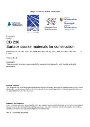 Surface course materials for construction (formerly CD 236 (rev. 3 inc. HD 36/06 and IAN 156/16), HD 37/99, HD 38/16, IAN 157/11, TA 81/16). Version 4.1.0