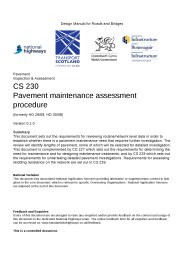Pavement maintenance assessment procedure (formerly HD 29/08, HD 30/08). Version 0.1.0
