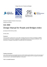 Design manual for roads and bridges index (formerly GG 000 30-Nov-2022). 30-Dec-2022