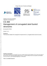 Management of corrugated steel buried structures (formerly BA 87/04). Version 1.0.1