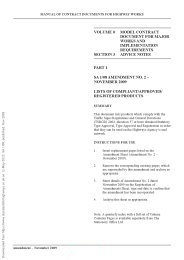 Lists of compliant/approved/registered products (Incorporating Amendment No. 2 - November 2009)