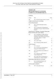 Specification for highway works (Amendment October 2022). Series 400 Road restraint systems (vehicle and pedestrian)