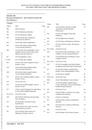 Specification for highway works (Amendment October 2022). Series 900 Road pavements - Bituminous bound materials